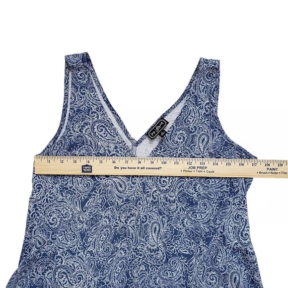 Ivy Street Tulip Sheath Dress Womens Large Blue Paisley - Picture 4 of 9
